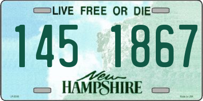 NH license plate 1451867