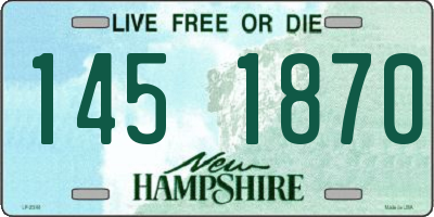 NH license plate 1451870