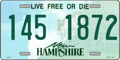 NH license plate 1451872
