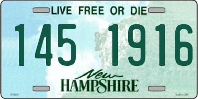 NH license plate 1451916