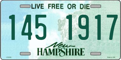 NH license plate 1451917