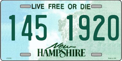 NH license plate 1451920