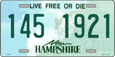NH license plate 1451921