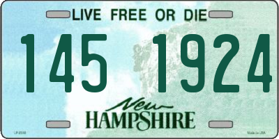 NH license plate 1451924