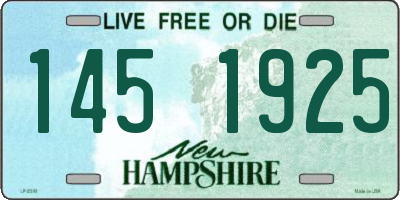 NH license plate 1451925