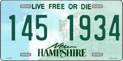 NH license plate 1451934
