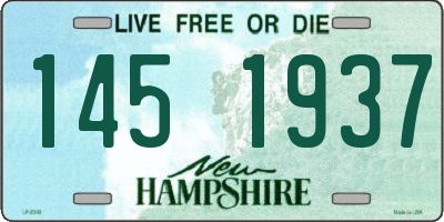 NH license plate 1451937
