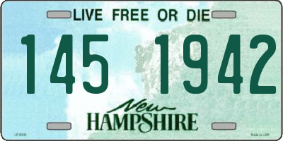 NH license plate 1451942