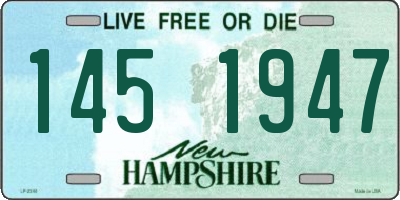 NH license plate 1451947