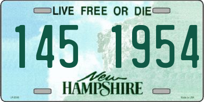 NH license plate 1451954
