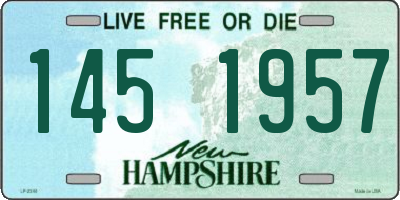 NH license plate 1451957