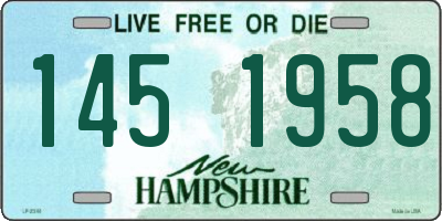 NH license plate 1451958