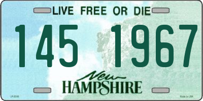 NH license plate 1451967