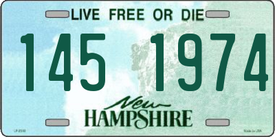 NH license plate 1451974
