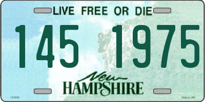 NH license plate 1451975