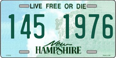NH license plate 1451976