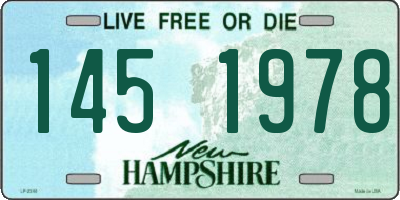 NH license plate 1451978