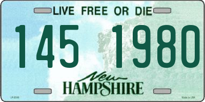 NH license plate 1451980