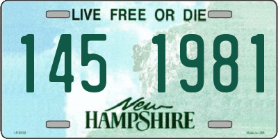 NH license plate 1451981