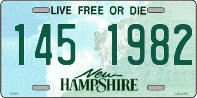 NH license plate 1451982