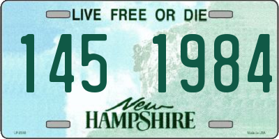 NH license plate 1451984