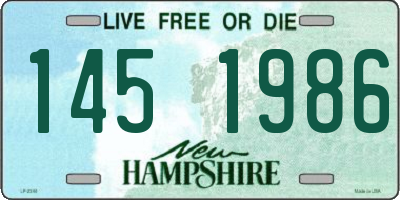 NH license plate 1451986