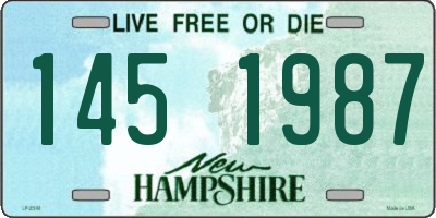 NH license plate 1451987