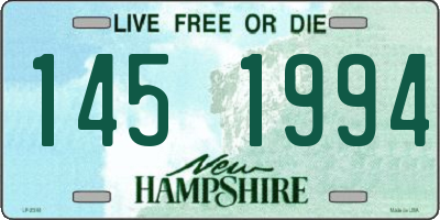 NH license plate 1451994