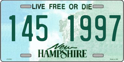 NH license plate 1451997