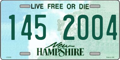NH license plate 1452004