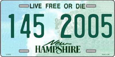 NH license plate 1452005