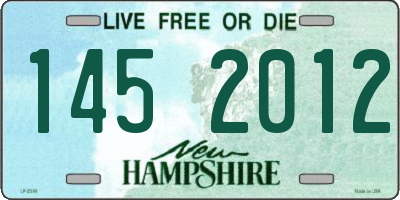 NH license plate 1452012
