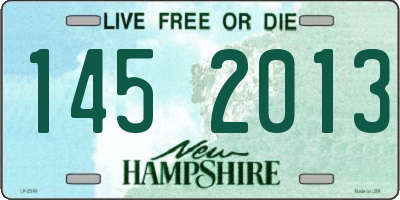 NH license plate 1452013