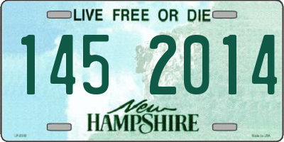 NH license plate 1452014