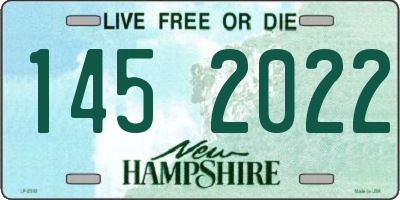 NH license plate 1452022