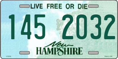 NH license plate 1452032