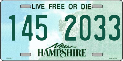 NH license plate 1452033