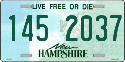 NH license plate 1452037