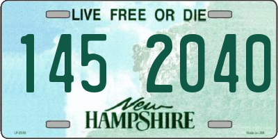 NH license plate 1452040