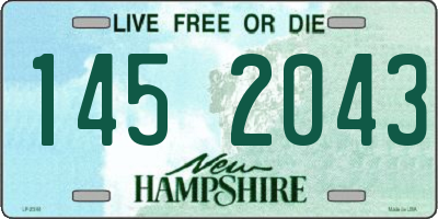NH license plate 1452043