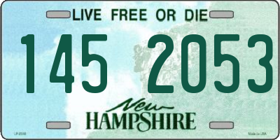 NH license plate 1452053
