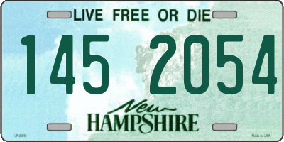 NH license plate 1452054
