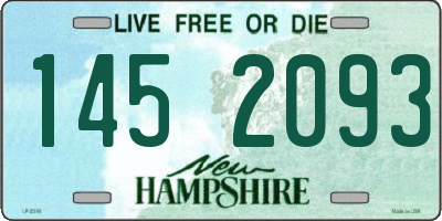 NH license plate 1452093