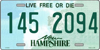 NH license plate 1452094