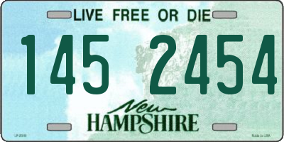 NH license plate 1452454