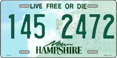 NH license plate 1452472