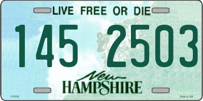 NH license plate 1452503
