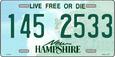 NH license plate 1452533