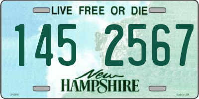 NH license plate 1452567