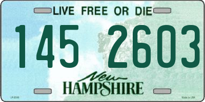 NH license plate 1452603